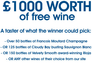 Win FREE wine for your wedding